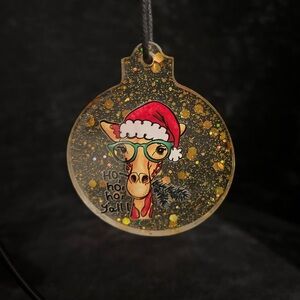Festive Giraffe Christmas Ornament